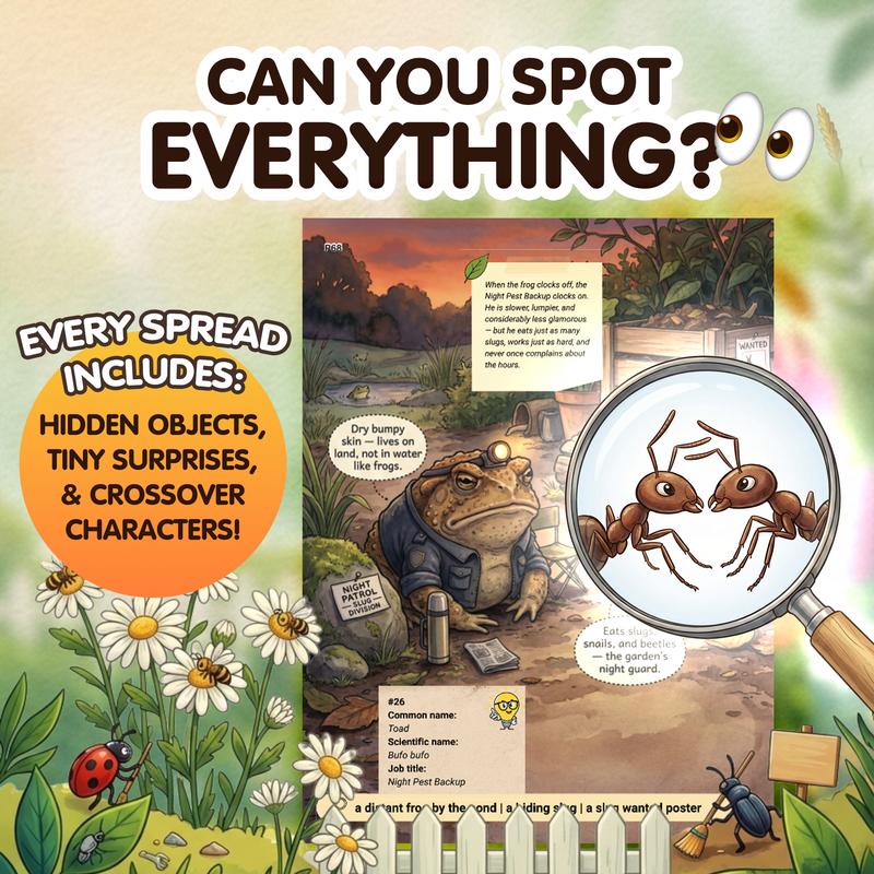 The Secret Jobs of Backyard Creatures — Illustrated Nature Book for Kids