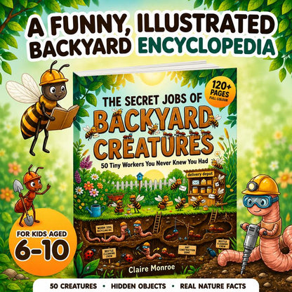 The Secret Jobs of Backyard Creatures — Illustrated Nature Book for Kids